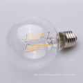 4w 6w 8w Dimmable Straight Filament LED E27 Clear 80mm 95mm 125mm G80 G95 G125